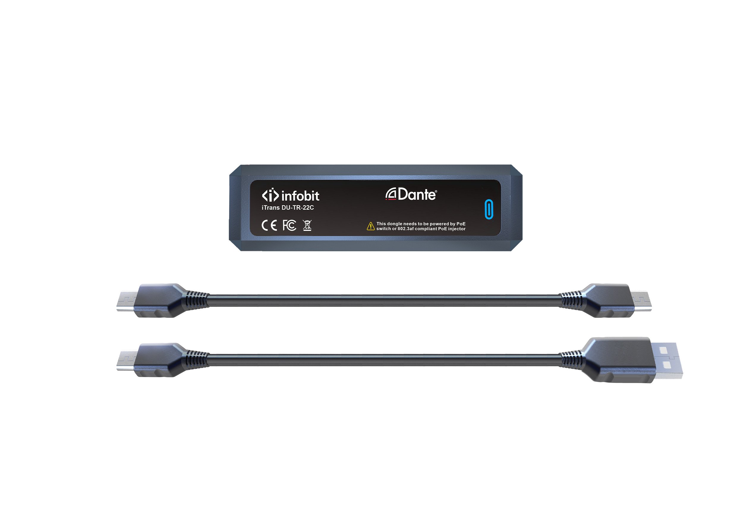 USB-трансивер ввода-вывода Dante, Infobit, iTrans DU-TR-22C