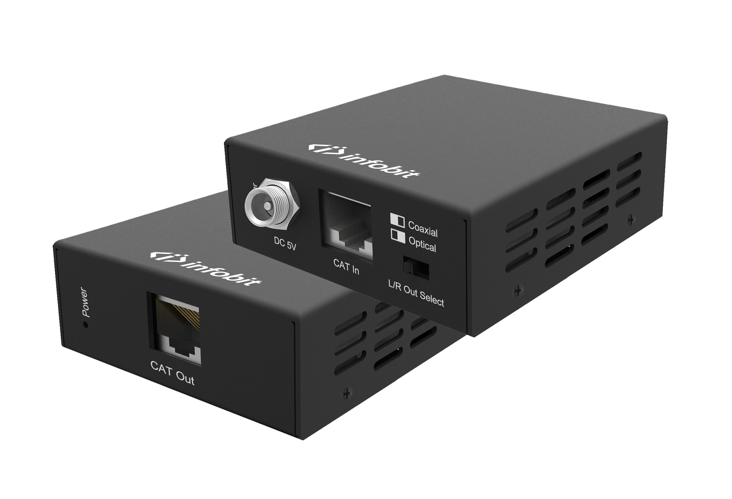 Удлинитель аудио сигнала Infobit iTrans EA300 over CAT cable, 300m