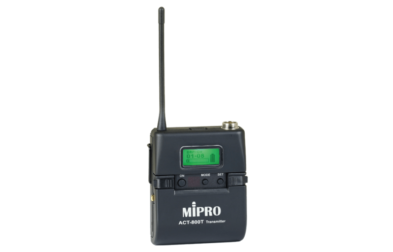 Цифровой UHF поясной миниатюрный передатчик Mipro ACT-800T