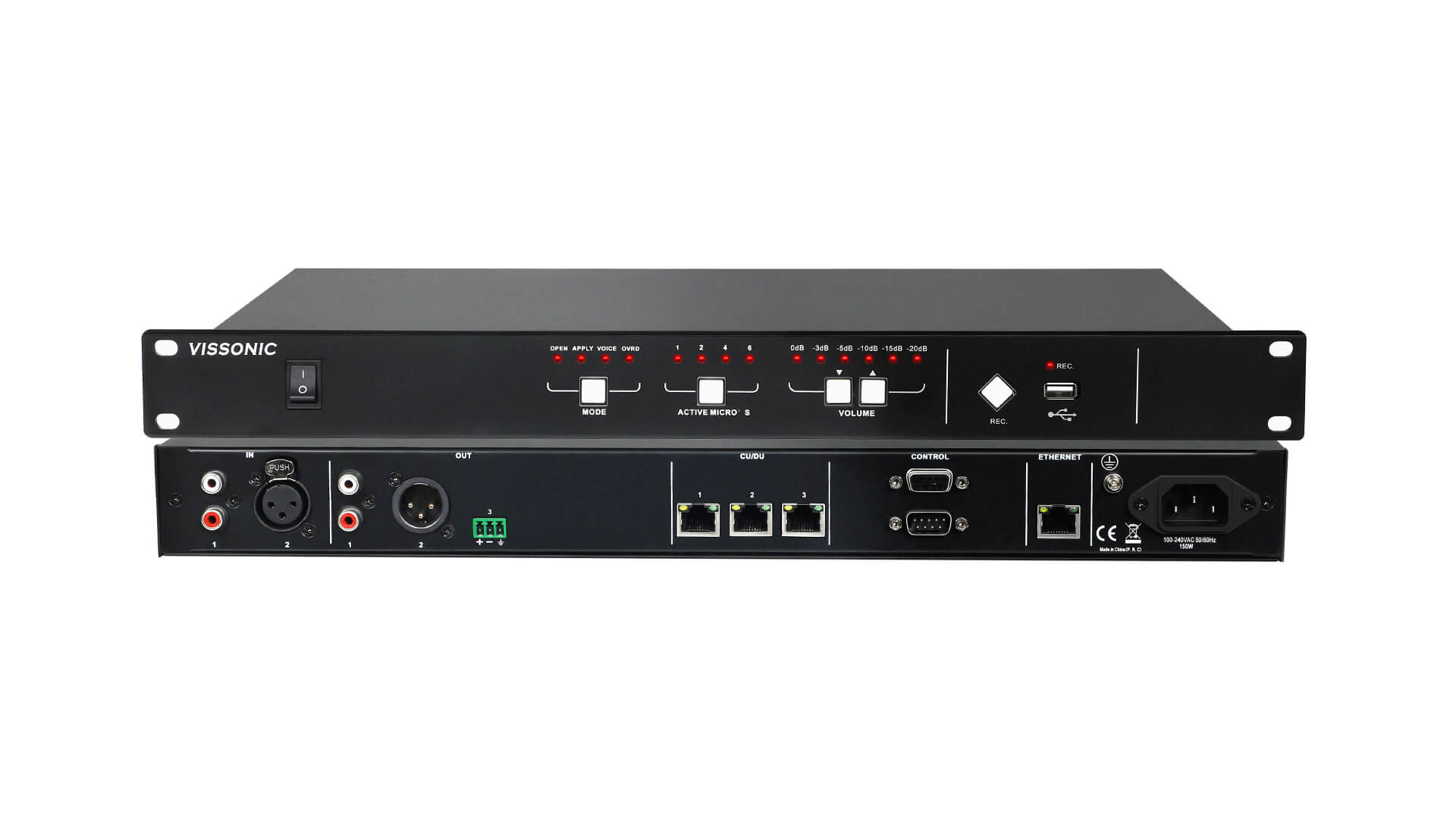 Центральный блок конференц-системы Vissonic VIS-DCP1000