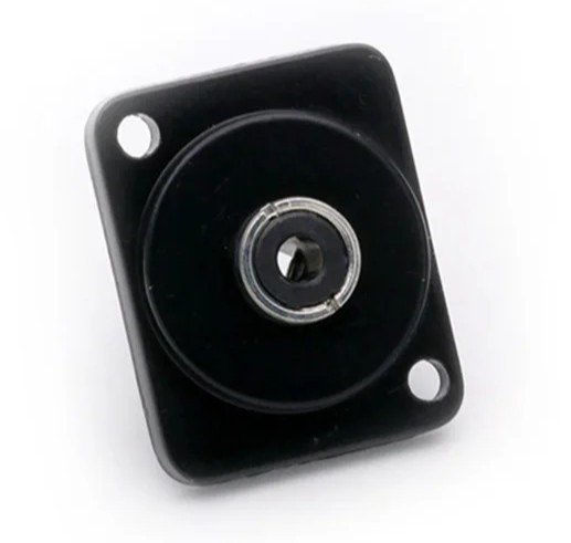 Панельный аудио разъем 3.5мм, stereo, B1003B-black