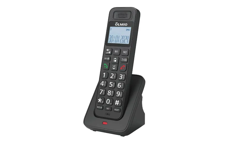 Телефон беспроводной Dect Olmio DP-03 черный