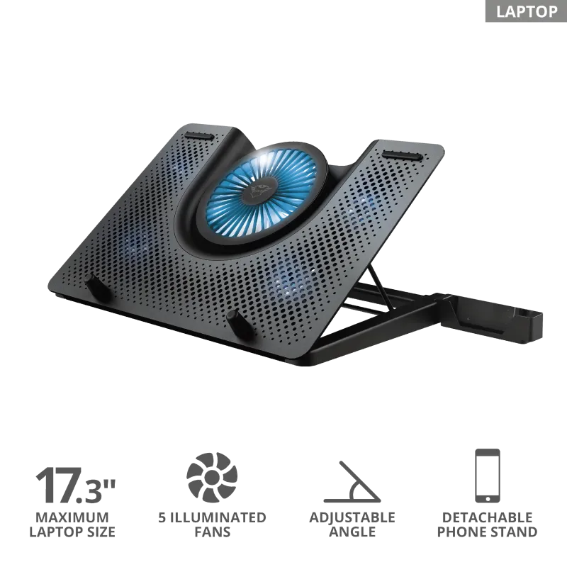 Подставка для ноутбука Trust GXT 1125 Quno черный