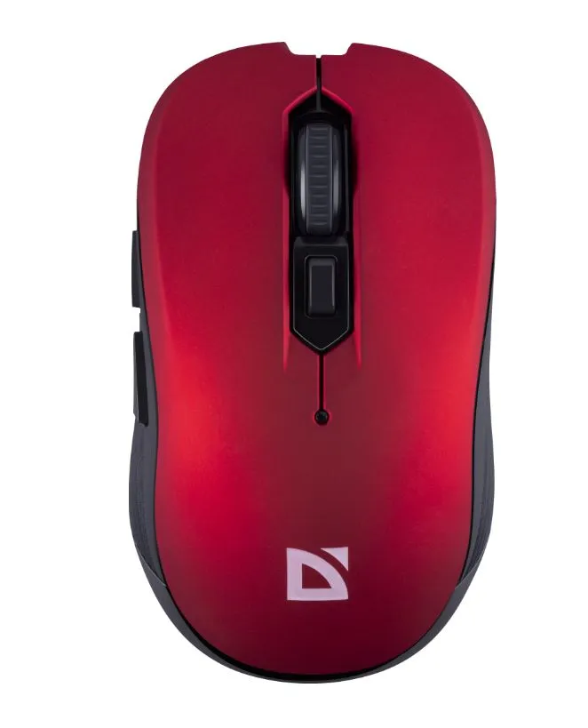 Мышь беспроводная Defender Gassa MM-105 бесшумная красный