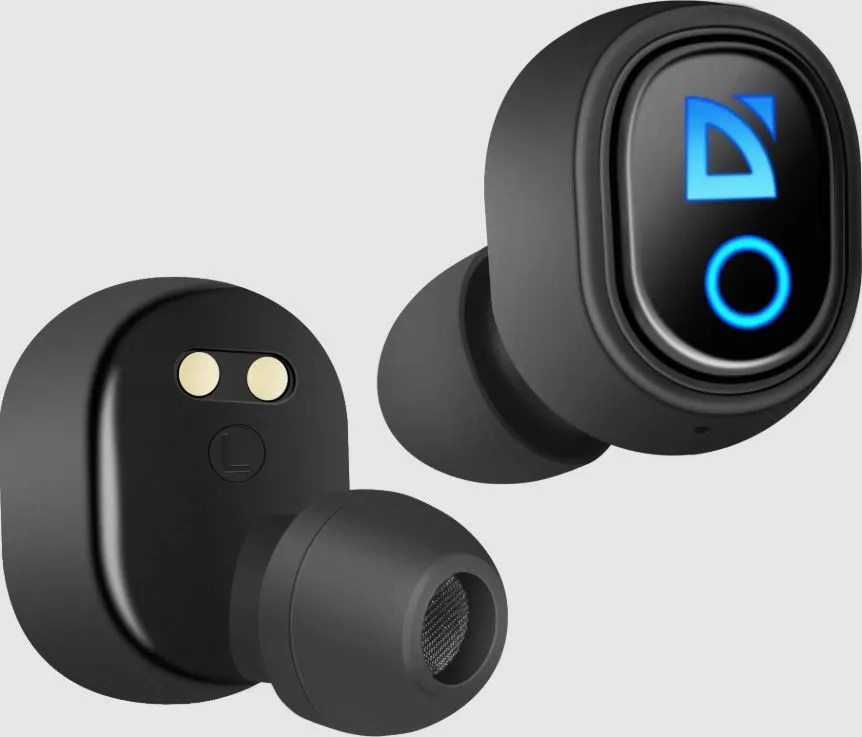 Наушники-вкладыши беспроводные Defender Twins 639 черный