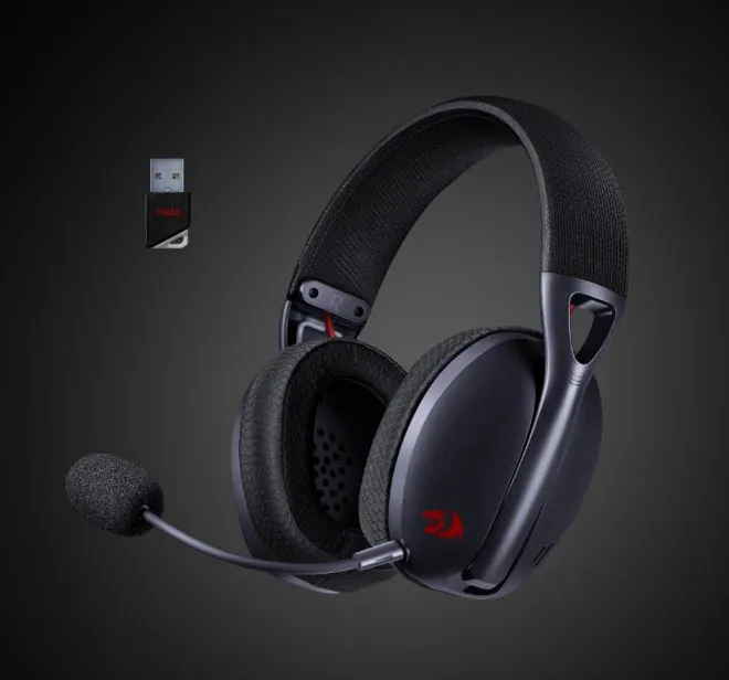 Наушники-гарнитура игровые беспроводные Redragon Ire Pro черный