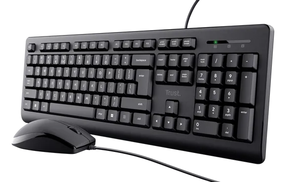 Комплект проводной клавиатура+мышь Trust Primo 23970 черный