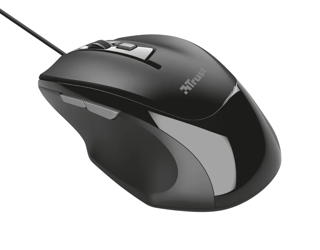 Мышь проводная Trust Voca Comfort черный