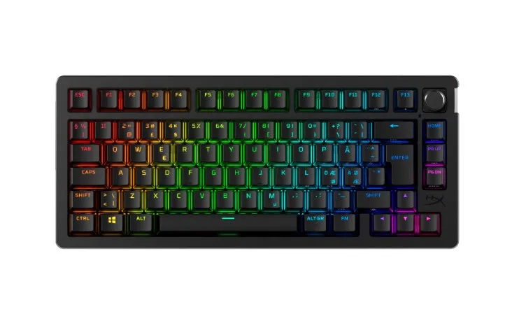 Клавиатура игровая HyperX Alloy Rise 75 Wireless 91Y91AA#ACB черный