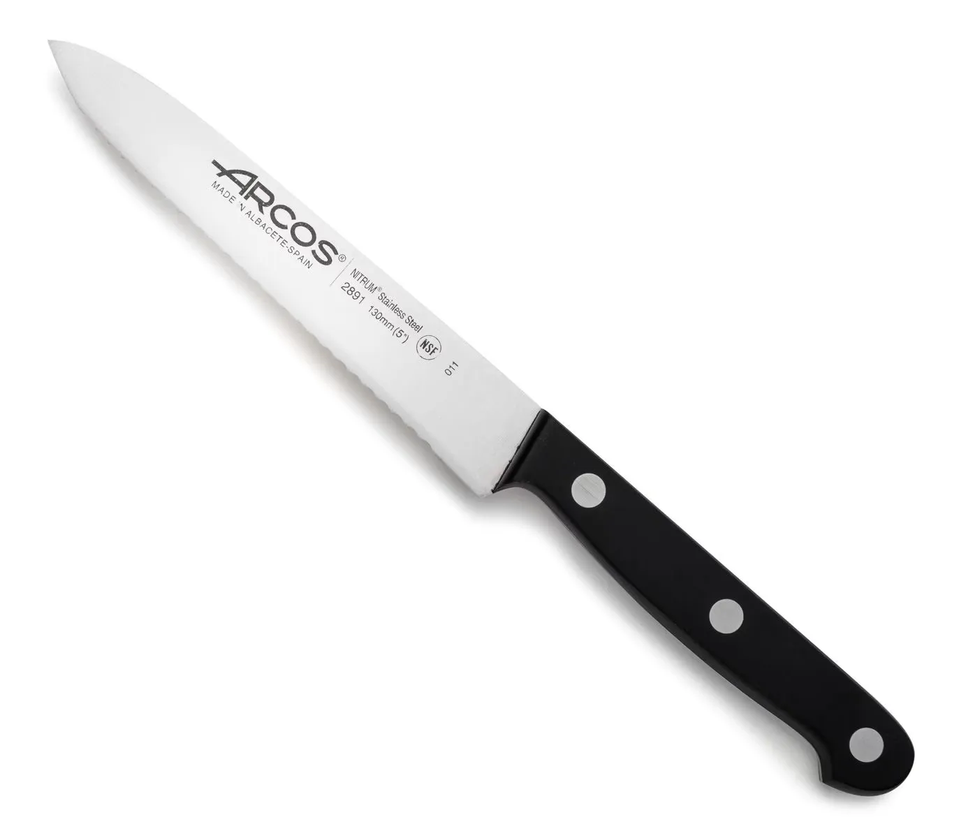 Нож для томатов Arcos Universal Kitchen 289104 130мм черный