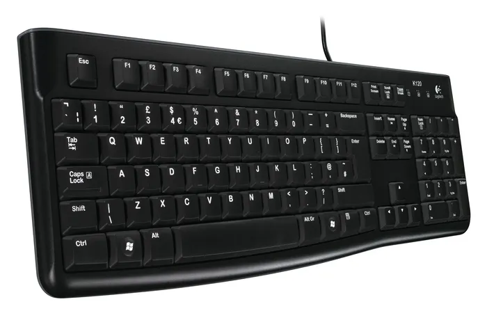 Клавиатура проводная Logitech K120 черный