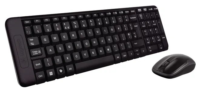 Комплект клавиатура+мышь Logitech MK220 черный