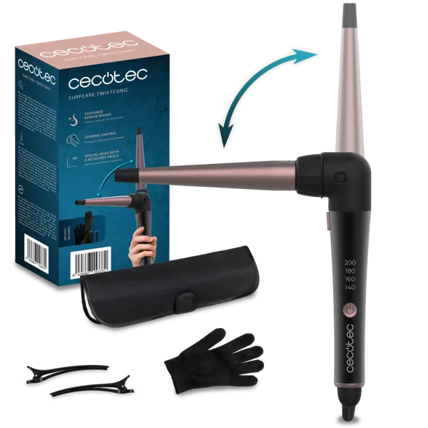 Плойка Cecotec SurfCare TwistConic черный