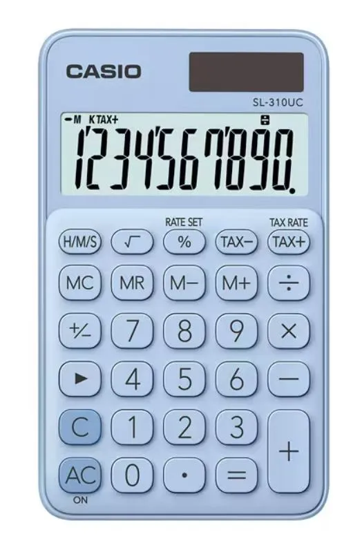 Калькулятор карманный CASIO SL-310UC-LB-W-EC