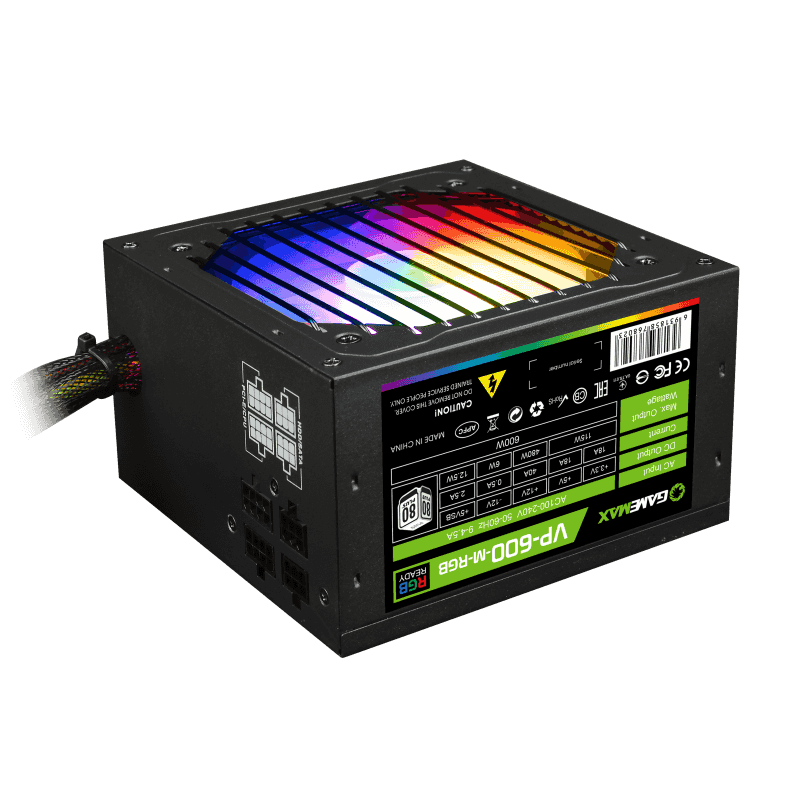 Блок питания Gamemax VP-600-RGB-M, 80+ Bronze