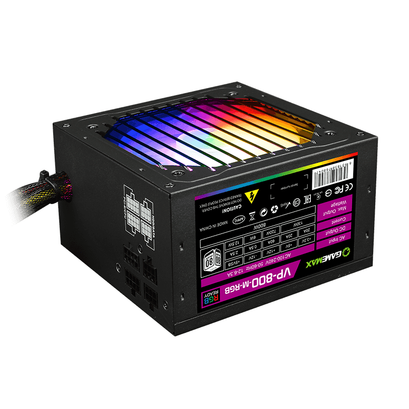 Блок питания Gamemax VP-800-RGB-M, 80+ Bronze