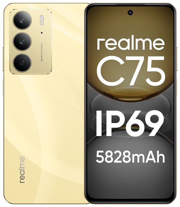 Смартфон Realme C75 8/256gb золотой