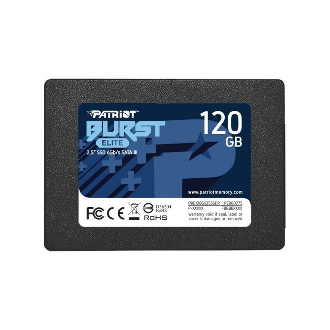Твердотельный накопитель SSD Patriot BURST ELITE PBE120GS25SSDR 120GB SATA3 2,5