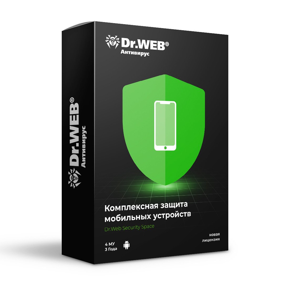 Антивирус Dr.Web Security Space для мобильных устройств 36М 4 МУ новая лицензия