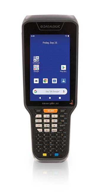 Skorpio X5 Pistol Grip, 802.11 a/b/g/n/ac, 4.3" display, BT V5, 4GB RAM/64GB Flash, 28-Key Numeric, 2D Imager SR w Green Spot, Android 10, with Extended Battery