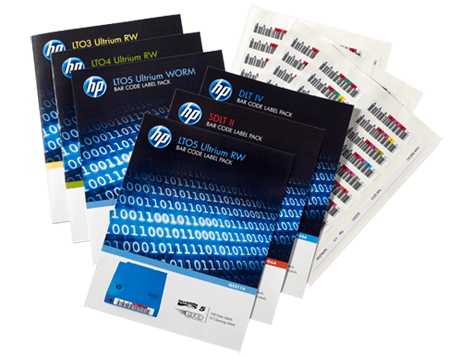 HPE LTO-7 Ultrium RW Bar Code Label Pack