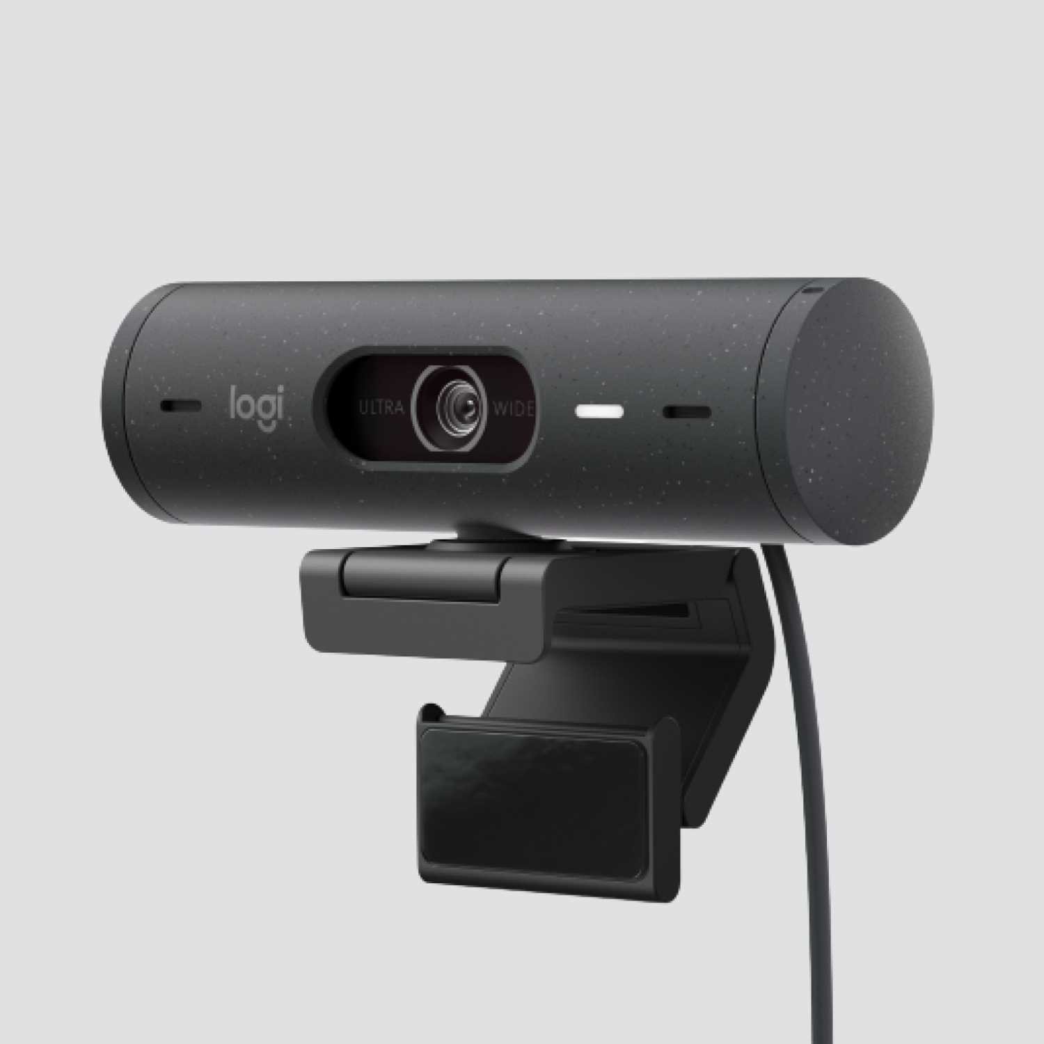 Веб-камера Logitech Brio 500 Graphite (Full HD, 1080p/30fps, автофокус, zoom 4x, угол обзора 90° по диагонали, стереомикрофон, 4Мп)