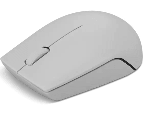 Lenovo 300 Wireless Compact Mouse (Arctic Grey) with battery