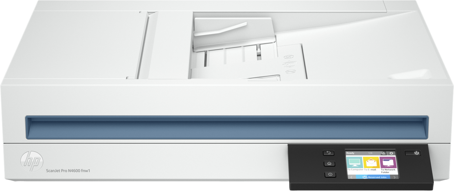 Сканер HP 20G07A ScanJet Pro N4600 fnw1 (A4) 600x600 dpi, 48 bit, ADF (100 pages), 40 ppm,Ethernet, USB 3.0, WiFi, Duty cycle 6000 pages