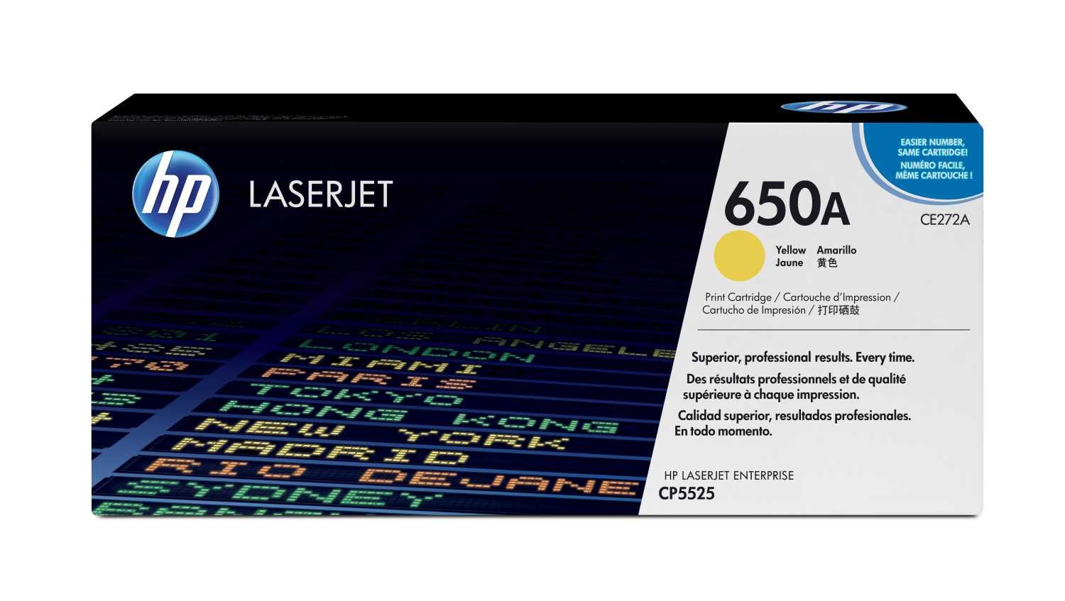 Yellow Print Cartridge for Color LaserJet CP5525
