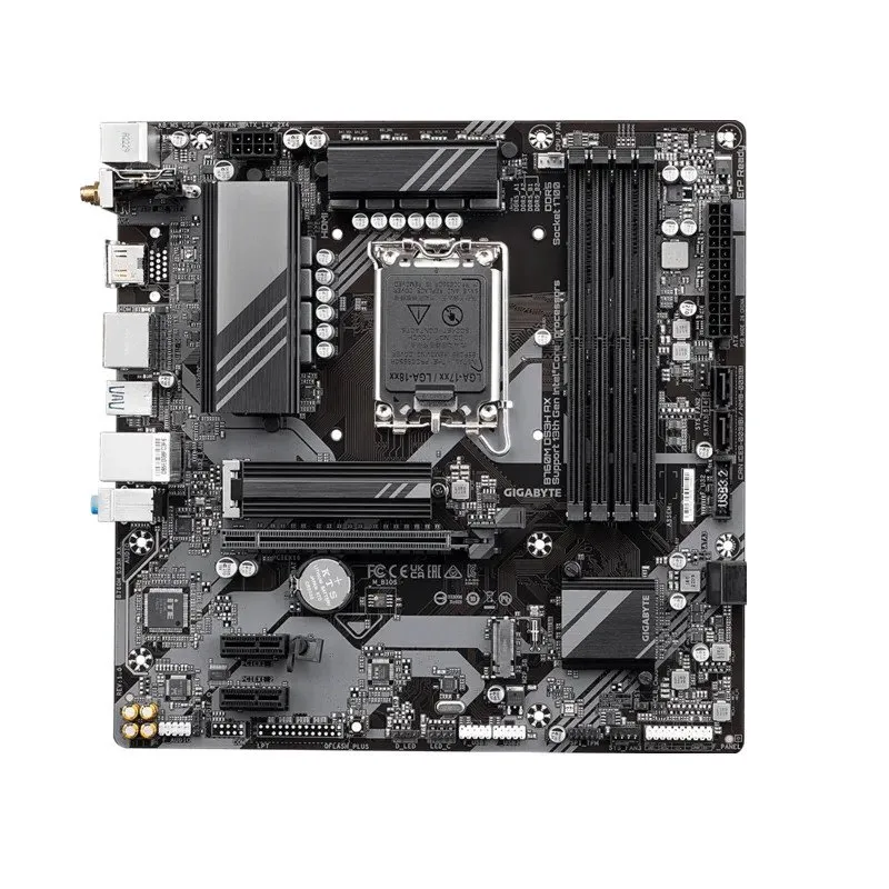 Материнская плата GIGABYTE B760M DS3H AX, LGA1700, B760, 4xDDR5, PCIe4.0, HDMI+2xDP, 2xM.2, mATX — фото 2