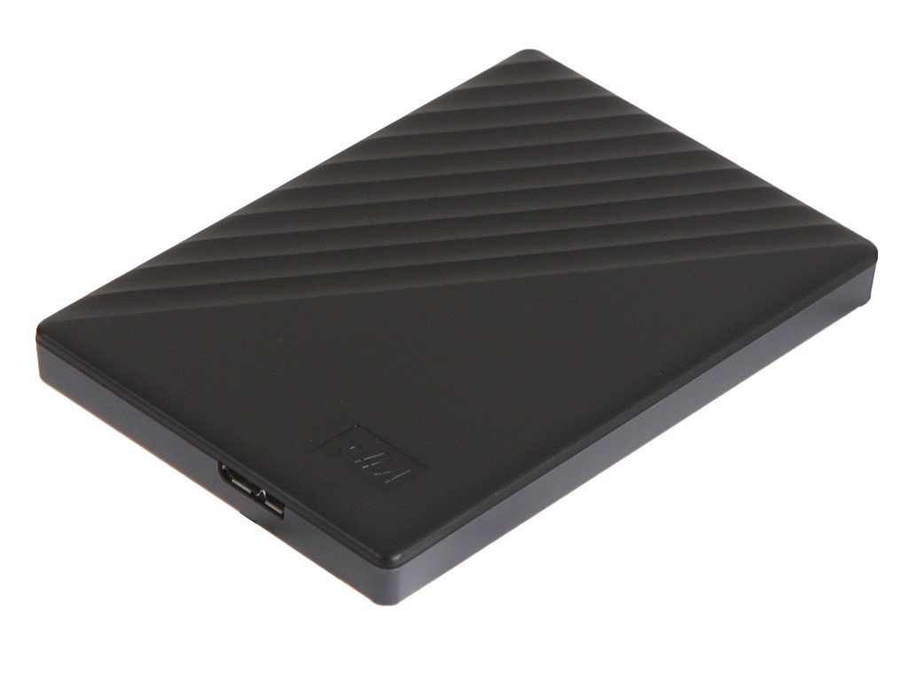 Внешний жесткий диск 1Tb, WD My Passport, WDBYVG0010BBK-WESN, ext power via USB, black, USB 3.0