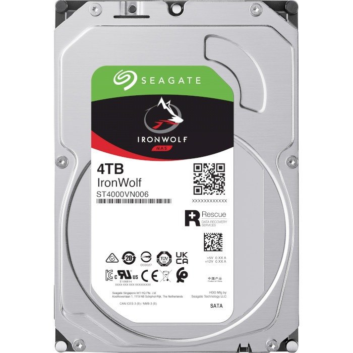 Жёсткий диск HDD 4 Tb SATA 6Gb/s Seagate IronWolf NAS ST4000VN006 3.5
