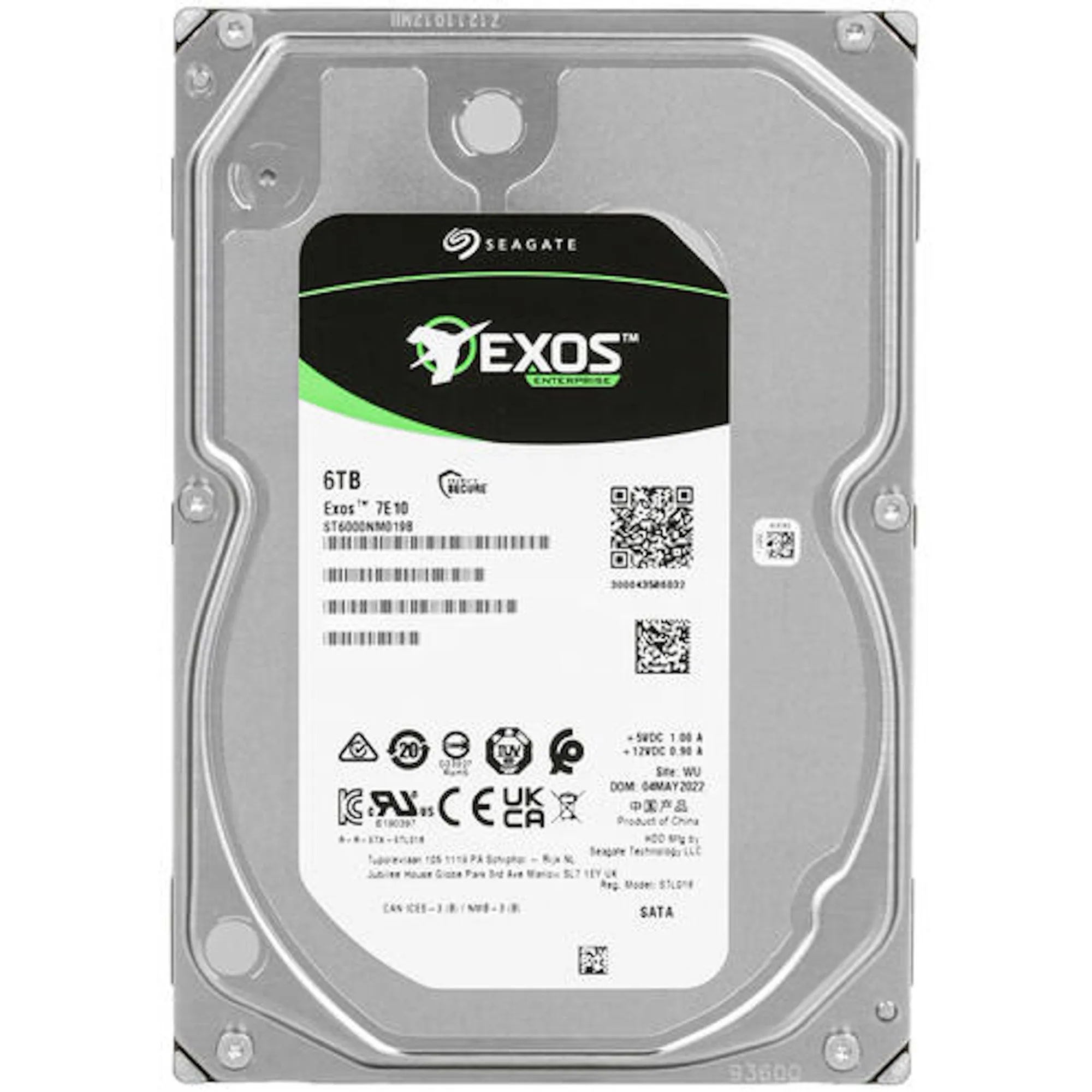 SEAGATE HDD Server Exos 7E10 512E/4kn (3.5'/ 6TB/ SATA 6Gb/s / 7200rpm) — фото 1
