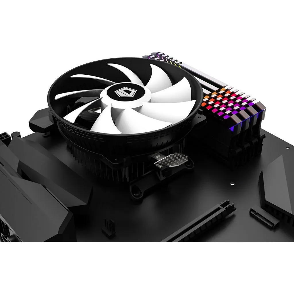 Кулер для процессора ID-Cooling DK-03 RAINBOW, S1700/1200/115x/AMD, 100W, 500-1800rpm, 61.5CFM, 4pin — фото 14