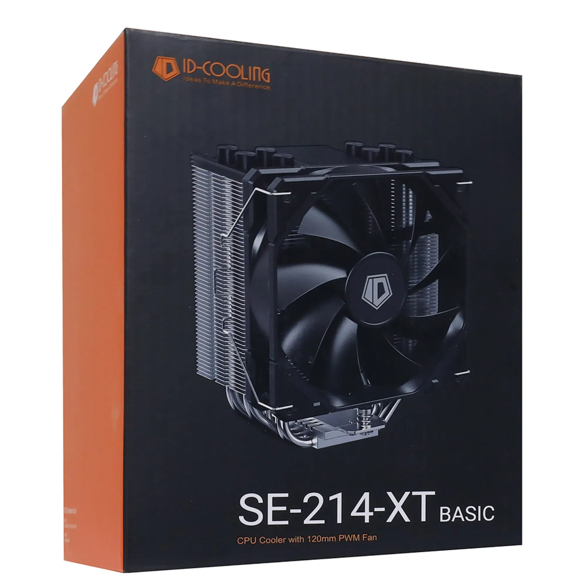 Кулер для процессора ID-Cooling SE-214-XT BASIC, S1700/1200/115x/AMD, 180W, 12cm, 700-1800rpm, 4pin — фото 5
