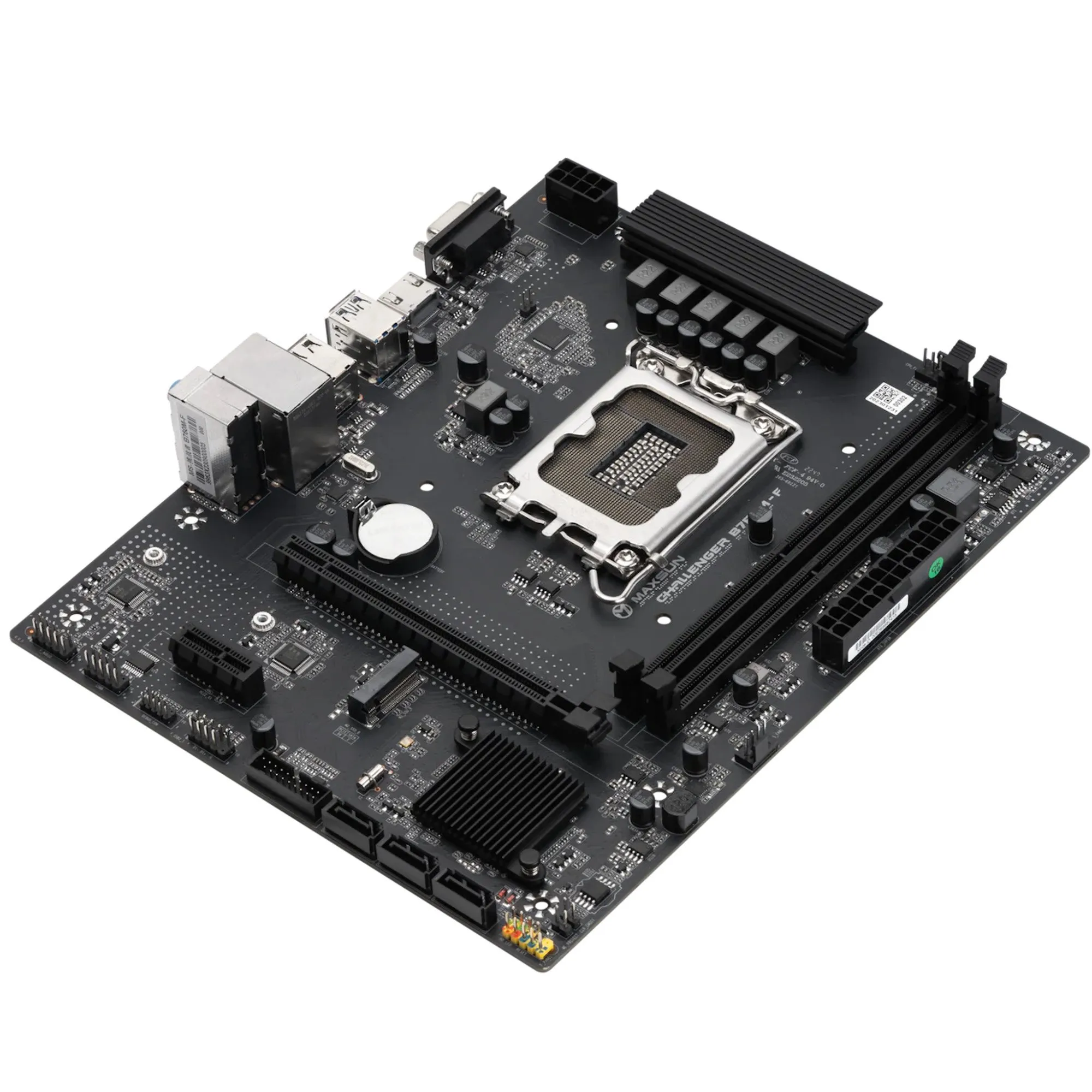 Материнская плата MaxSun Challenger B760M-F, LGA1700 B760, 2xDDR4 3xSATA 3xM.2 HDMI+VGA mATX — фото 3