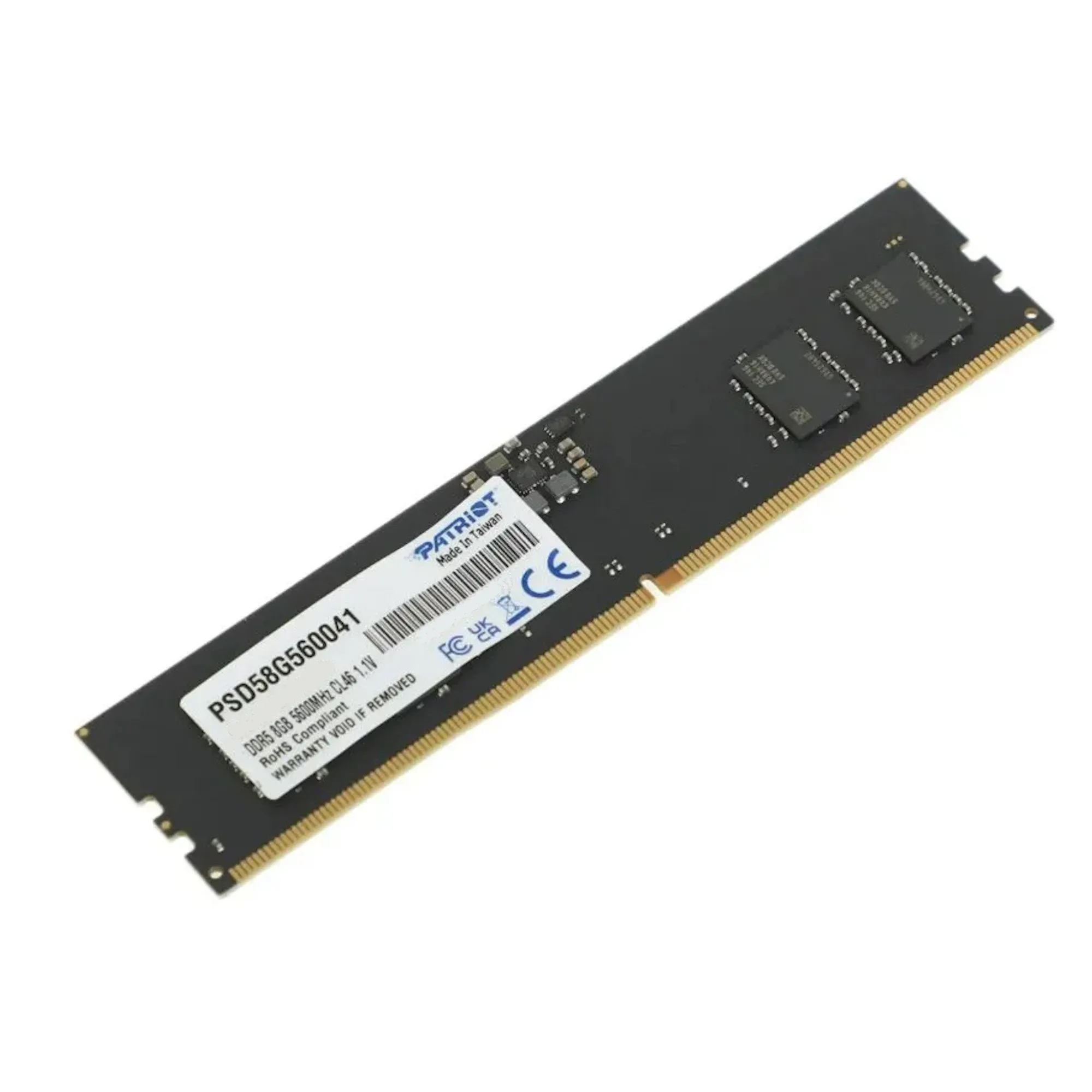 Модуль памяти Patriot Signature, PSD58G560041, DDR5, DIMM, 8Gb, 5600Mhz, CL46 — фото 2