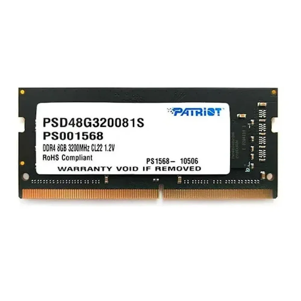 Модуль памяти для ноутбука Patriot Signature, PSD48G320081S, DDR4, SO-DIMM, 8Gb, 3200Mhz, CL22 — фото 3