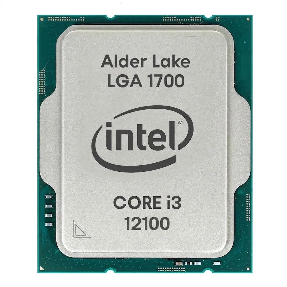 Процессор Intel Core i3-12100 Alder Lake (3200MHz, LGA1700, L3 12Mb), oem