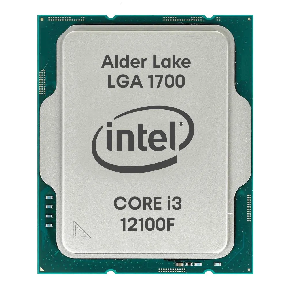 Процессор Intel Core i3-12100F Alder Lake (3200MHz, LGA1700, L3 12Mb), oem