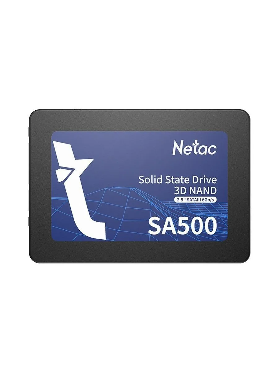 Твердотельный накопитель SSD 128Gb, SATA 6 Gb/s, Netac SA500, 2.5", 3D TLC, 500R/400W — фото 3