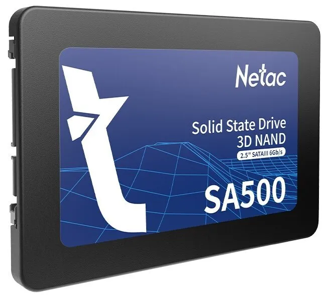 Твердотельный накопитель SSD 240Gb, SATA 6 Gb/s, Netac SA500, 2.5", 3D TLC, 520R/450W — фото 3