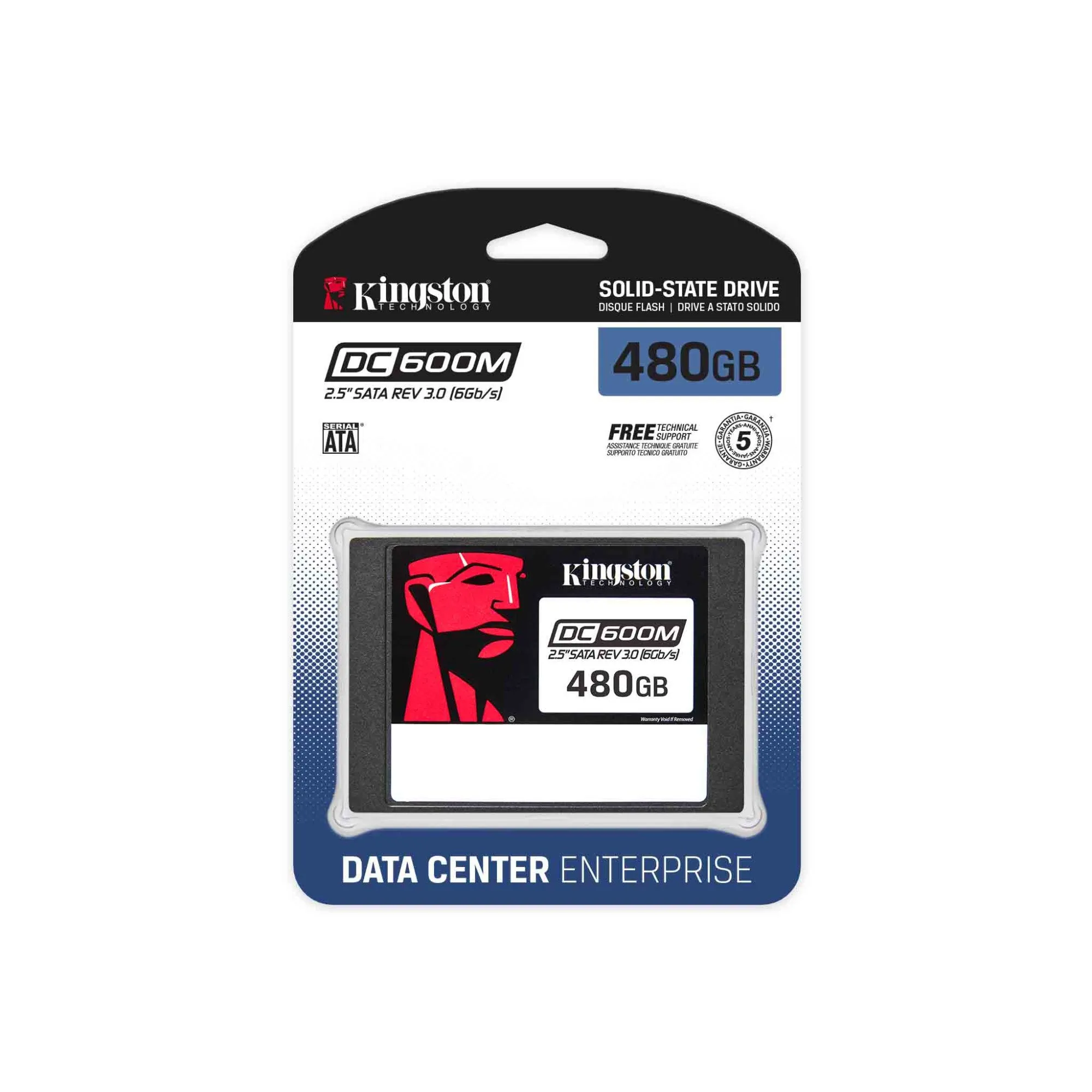 Kingston 480G DC600M (Mixed-Use) 2.5'' Enterprise SATA SSD — фото 1