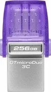 Флэш-накопитель Kingston 256Gb USB3.2+Type-C Data Traveler MicroDuo 3C (Metal) — фото 2