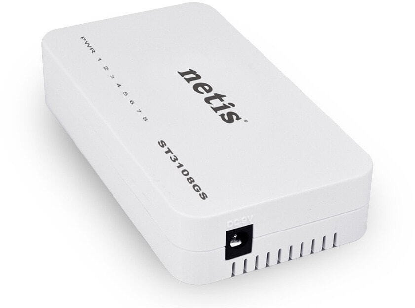 Коммутатор Netis ST3108GS, 8 x 10/100/1000 LAN, Auto MDI/MDIX