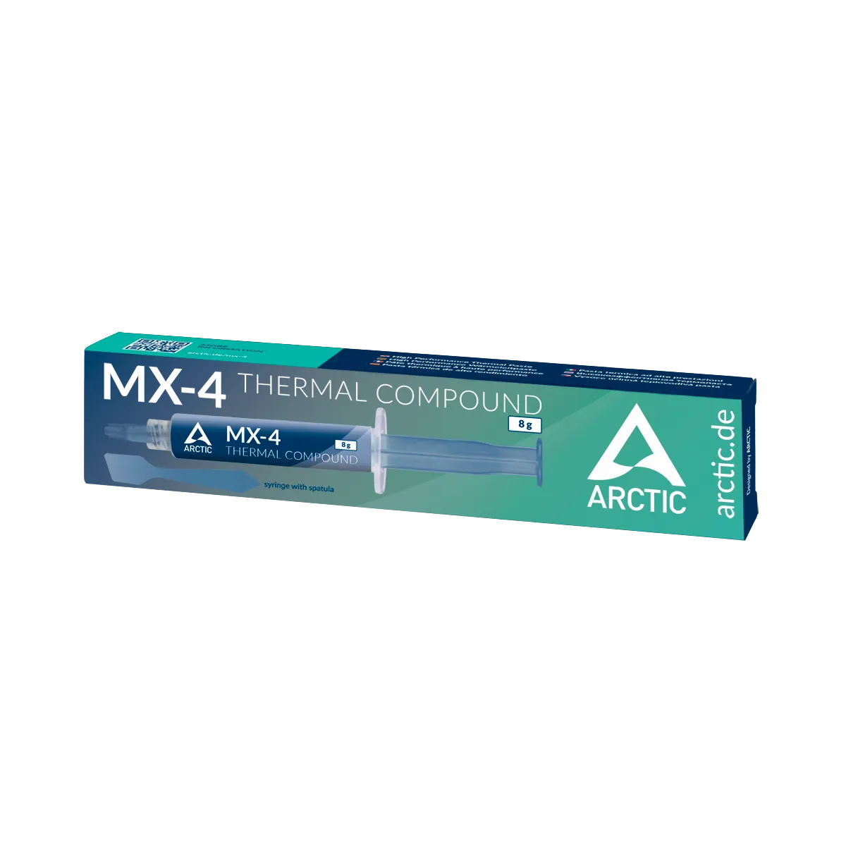 Термопаста ARCTIC MX-4, ACTCP00059A, 8g, 2.5g/cm3, шприц со шпателем — фото 2