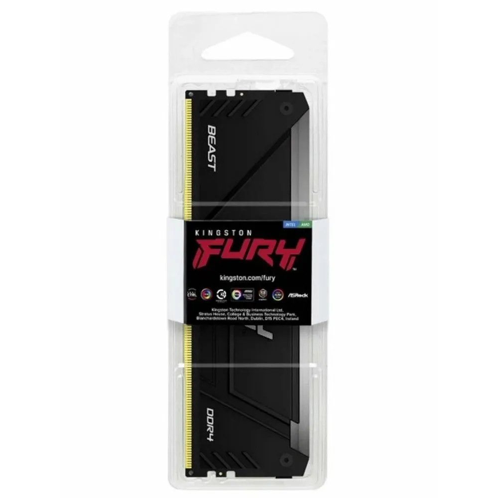 Модуль памяти Kingston Fury Beast RGB KF432C16BB2A/8 DDR4 DIMM 8Gb 3200 MHz CL16