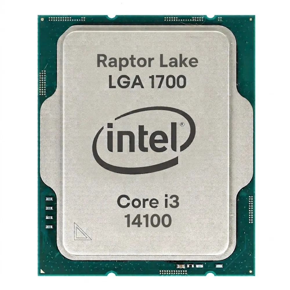 Процессор Intel Core i3-14100 Raptor Lake (3.5GHz, up to 4.7GHz, LGA1700, L3 12Mb, 4C/8T), oem