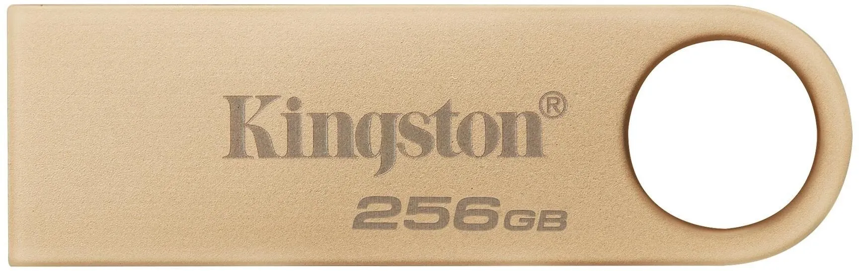 Флэш-накопитель Kingston 256Gb USB3.2 Gen1 Data Traveler SE9 (Gold Metal Case) — фото 3