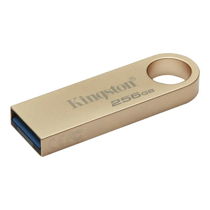 Флэш-накопитель Kingston 256Gb USB3.2 Gen1 Data Traveler SE9 (Gold Metal Case) — фото 2